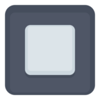 🔲 Facebook / Messenger «Black Square Button» Emoji