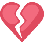 💔 «Broken Heart» Emoji para Facebook / Messenger