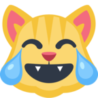 😹 Смайлик Facebook / Messenger «Cat Face With Tears of Joy» - На сайте Facebook