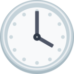 🕓 «Four O’clock» Emoji para Facebook / Messenger