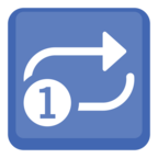 🔂 Facebook / Messenger «Repeat Single Button» Emoji
