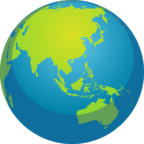🌏 «Globe Showing Asia-Australia» Emoji para Facebook / Messenger
