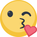 😘 «Face Blowing a Kiss» Emoji para Facebook / Messenger