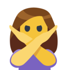 🙅 «Person Gesturing No» Emoji para Facebook / Messenger