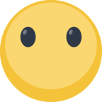 😶 «Face Without Mouth» Emoji para Facebook / Messenger