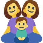 👩‍👩‍👦 «Family: Woman, Woman, Boy» Emoji para Facebook / Messenger