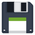 💾 Смайлик Facebook / Messenger «Floppy Disk»