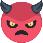👿 Facebook / Messenger «Angry Face With Horns» Emoji