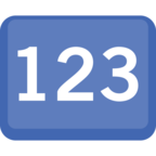 🔢 Facebook / Messenger «Input Numbers» Emoji