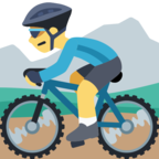 🚵 Facebook / Messenger «Person Mountain Biking» Emoji