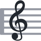 🎼 Смайлик Facebook / Messenger «Musical Score»