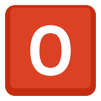 🅾 «O Button (blood Type)» Emoji para Facebook / Messenger