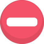 ⛔ Facebook / Messenger «No Entry» Emoji
