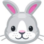 🐰 Смайлик Facebook / Messenger «Rabbit Face»