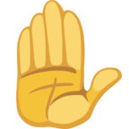 ✋ «Raised Hand» Emoji para Facebook / Messenger