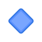 🔹 «Small Blue Diamond» Emoji para Facebook / Messenger - Versión del sitio web de Facebook