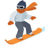 🏂 Смайлик Facebook / Messenger «Snowboarder»