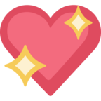 💖 «Sparkling Heart» Emoji para Facebook / Messenger