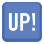 🆙 Facebook / Messenger «Up! Button» Emoji - Facebook Website Version
