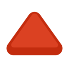 🔺 Смайлик Facebook / Messenger «Red Triangle Pointed Up»