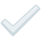 ✅ «White Heavy Check Mark» Emoji para Facebook / Messenger