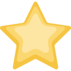 ⭐ «White Medium Star» Emoji para Facebook / Messenger