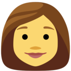 👩 «Woman» Emoji para Facebook / Messenger