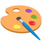 🎨 Facebook / Messenger «Artist Palette» Emoji - Messenger-Anwendungs version
