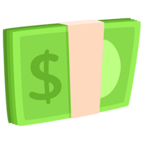 💵 «Dollar Banknote» Emoji para Facebook / Messenger - Versión de la aplicación Messenger