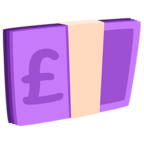 💷 «Pound Banknote» Emoji para Facebook / Messenger - Versión de la aplicación Messenger