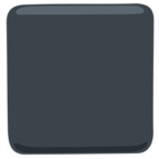 ⬛ «Black Large Square» Emoji para Facebook / Messenger - Versión de la aplicación Messenger