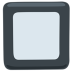 🔲 Facebook / Messenger «Black Square Button» Emoji - Messenger-Anwendungs version