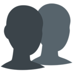 👥 Facebook / Messenger «Busts in Silhouette» Emoji - Messenger-Anwendungs version