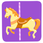 🎠 «Carousel Horse» Emoji para Facebook / Messenger - Versión de la aplicación Messenger