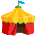 🎪 «Circus Tent» Emoji para Facebook / Messenger - Versión de la aplicación Messenger