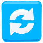 🔃 Facebook / Messenger «Clockwise Vertical Arrows» Emoji - Messenger-Anwendungs version
