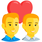 👨‍❤️‍👨 «Couple With Heart: Man, Man» Emoji para Facebook / Messenger - Versión de la aplicación Messenger