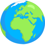 🌍 Смайлик Facebook / Messenger «Globe Showing Europe-Africa» - В Messenger'е