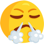 😤 «Face With Steam From Nose» Emoji para Facebook / Messenger - Versión de la aplicación Messenger