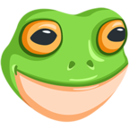 🐸 Смайлик Facebook / Messenger «Frog Face» - В Messenger'е