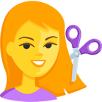 💇 «Person Getting Haircut» Emoji para Facebook / Messenger - Versión de la aplicación Messenger
