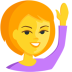 🙋 «Person Raising Hand» Emoji para Facebook / Messenger - Versión de la aplicación Messenger