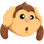🙉 «Hear-No-Evil Monkey» Emoji para Facebook / Messenger - Versión de la aplicación Messenger