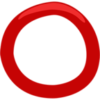 ⭕ «Heavy Large Circle» Emoji para Facebook / Messenger - Versión de la aplicación Messenger