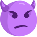 👿 «Angry Face With Horns» Emoji para Facebook / Messenger - Versión de la aplicación Messenger