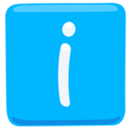 ℹ Facebook / Messenger «Information» Emoji - Messenger-Anwendungs version