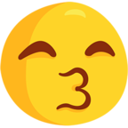 😙 Facebook / Messenger «Kissing Face With Smiling Eyes» Emoji - Messenger Application version