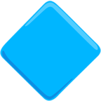 🔷 «Large Blue Diamond» Emoji para Facebook / Messenger - Versión de la aplicación Messenger
