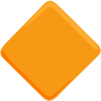 🔶 «Large Orange Diamond» Emoji para Facebook / Messenger - Versión de la aplicación Messenger