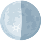 🌗 «Last Quarter Moon» Emoji para Facebook / Messenger - Versión de la aplicación Messenger